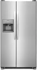 FFSS2615TS Frigidaire 25.5 cu. ft. Side-by-Side Refrigerator - 36 Inch Stainless Steel