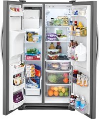 FFSS2615TS Frigidaire 25.5 cu. ft. Side-by-Side Refrigerator - 36 Inch Stainless Steel-5