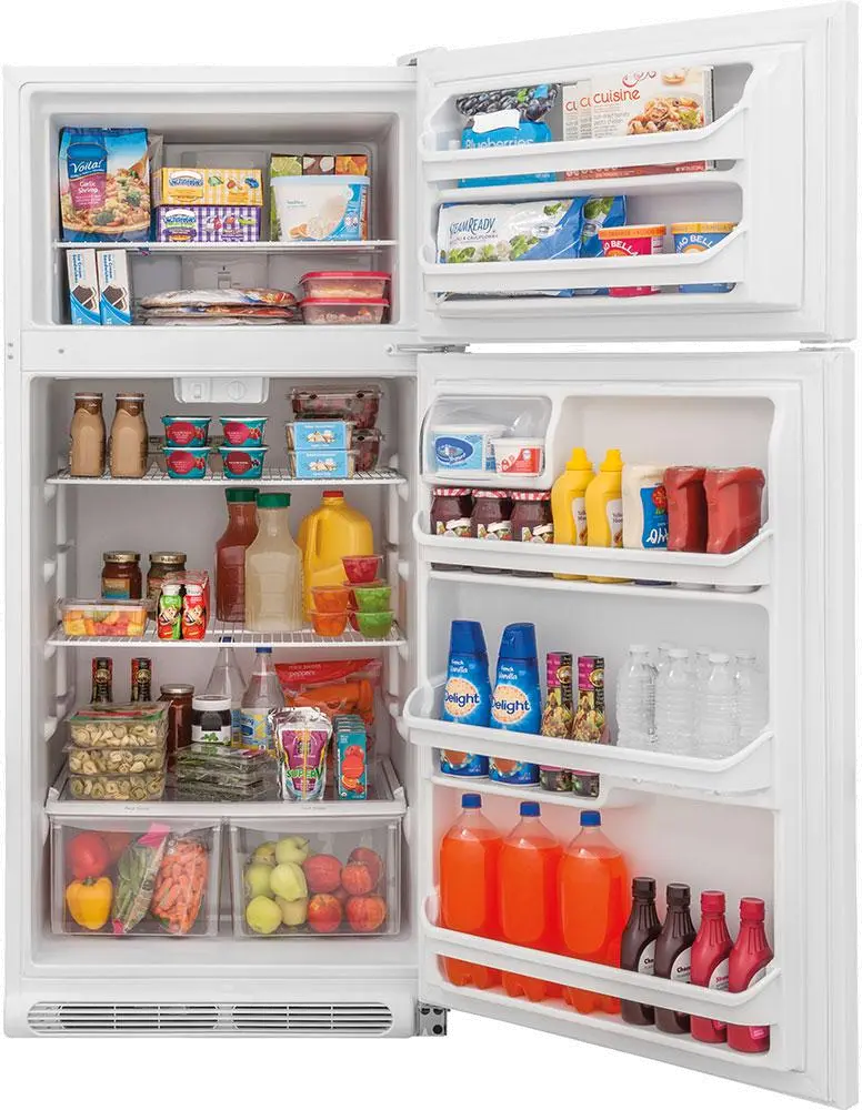 FFTR1814TW Frigidaire 18.0 cu ft Top Freezer Refrigerator - 30 W White-2
