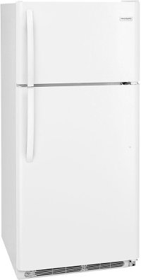 FFTR1814TW Frigidaire Top Freezer Refrigerator with Store-More Humidity-Controlled Crisper Drawers - 30 Inch White