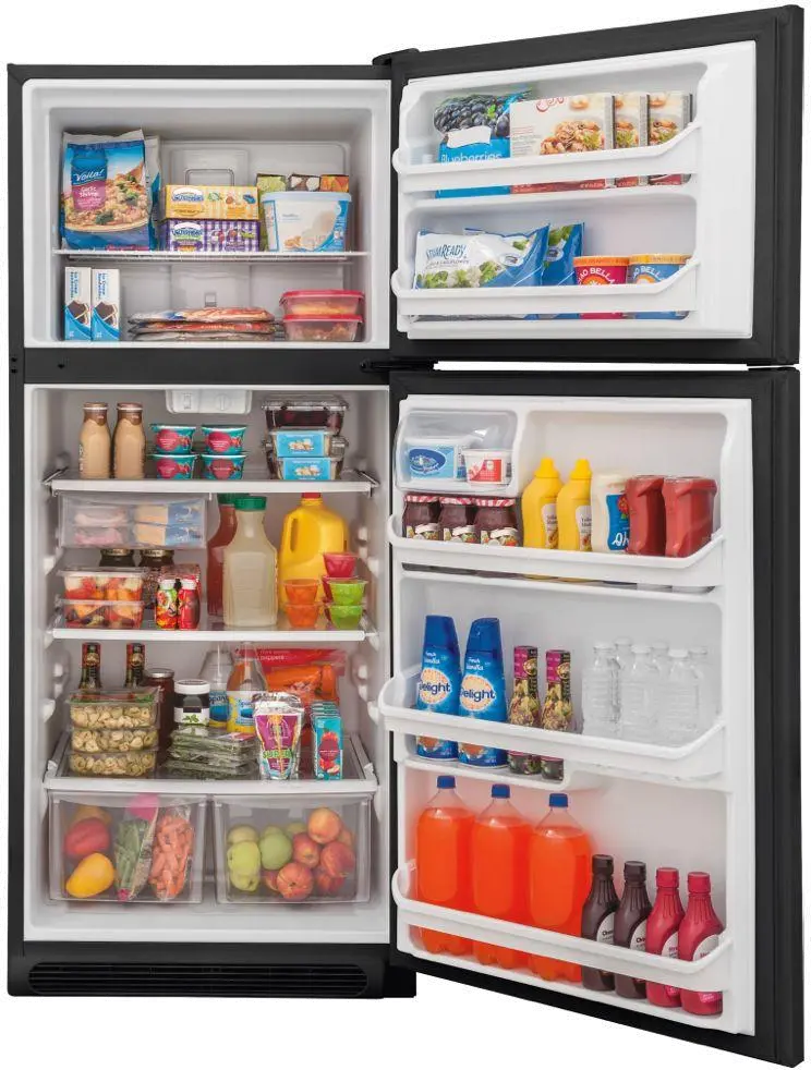 FFTR1821TB Frigidaire 18 cu ft Top Freezer Refrigerator - 30 W Black-3