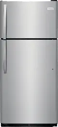 FFTR1821TS Frigidaire 18 cu ft Top Freezer Refrigerator - 30 W Stainless Steel