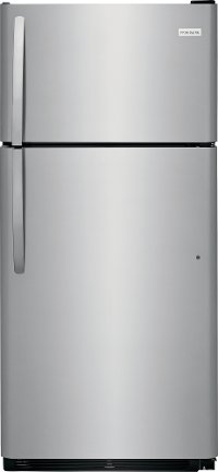 FFTR1821TS Frigidaire Top Freezer Refrigerator - 18.0 cu. ft., 30 Inch Stainless Steel