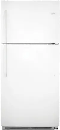FFTR2021TW Frigidaire 20.4 cu ft Top Freezer Refrigerator - 30 W White