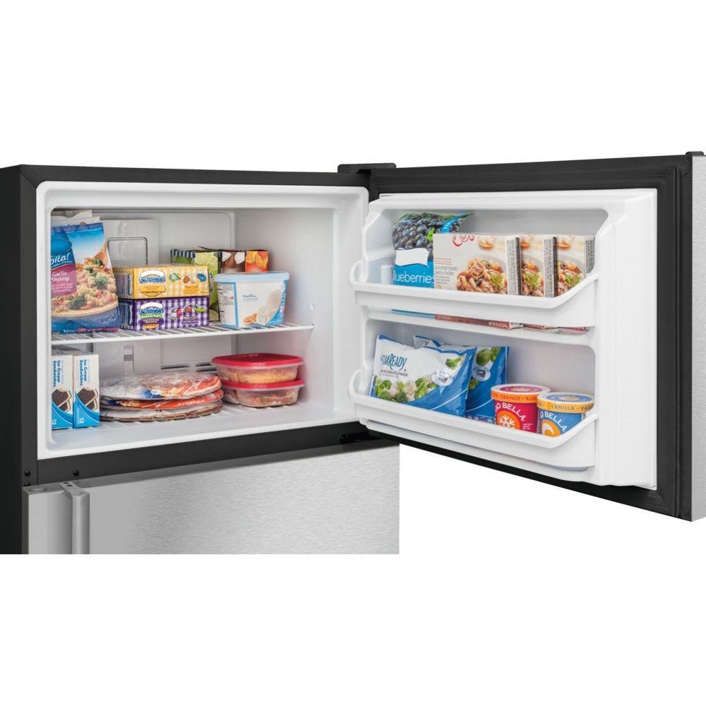 FFTR2021TS Frigidaire 20.4 cu ft Top Freezer Refrigerator - 30 W Stainless Steel-3