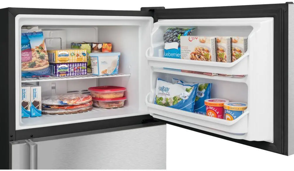 FFTR2021TS Frigidaire 20.4 cu ft Top Freezer Refrigerator - 30 W Stainless Steel-3