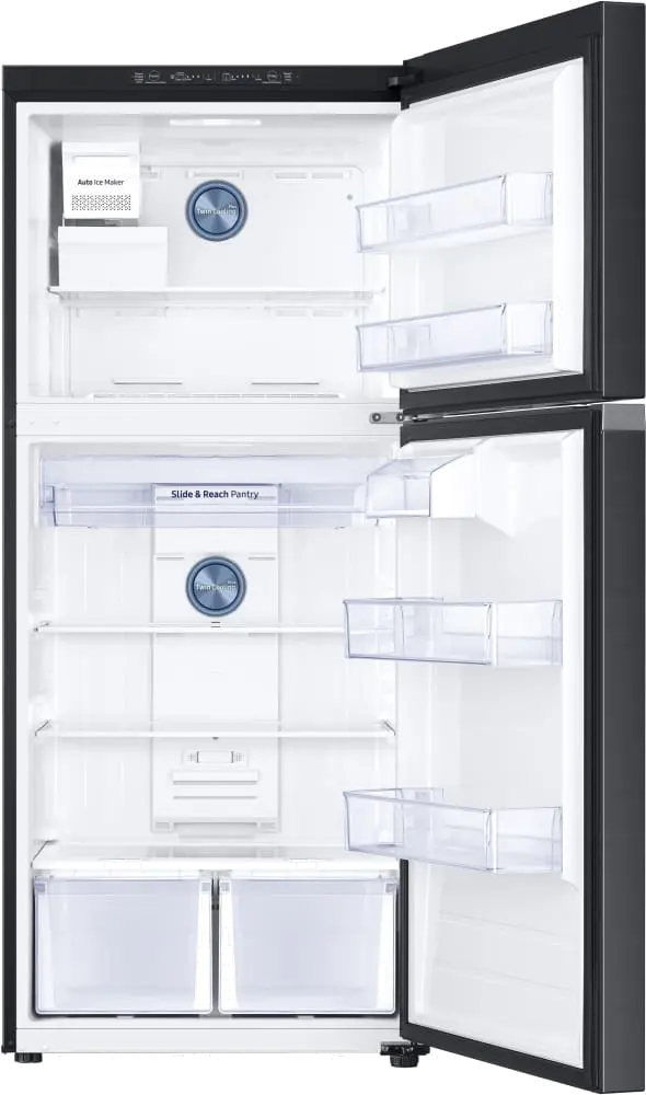 RT18M6215SG Samsung 18 cu ft Top Freezer Refrigerator - 29 W Black Stainless Steel-2