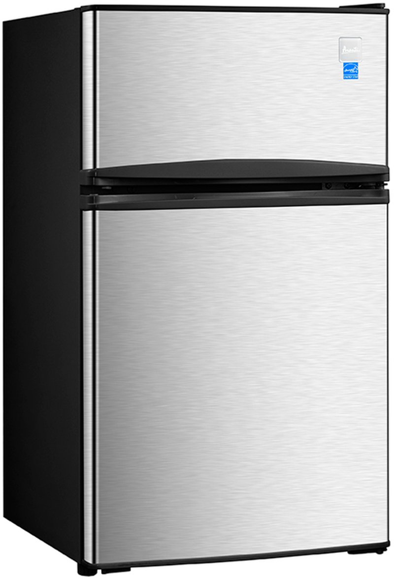 Avanti Compact 2 Door Refrigerator Stainless Steel 18 5 Inch