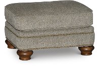Casual Traditional Urban Wheat Ottoman - Reed