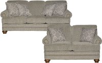 Casual Traditional Wheat 2 Piece Living Room Set - Reed