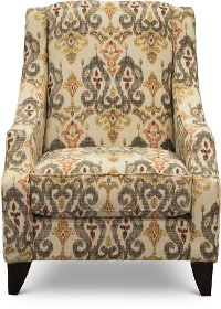Casual Traditional Saffron Accent Chair - Bereta
