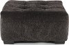 Classic Contemporary Graphite Cocktail Ottoman - Griffin