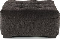 Classic Contemporary Graphite Cocktail Ottoman - Griffin