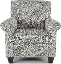 Griffin Gray Paisley Accent Chair