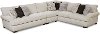 White and Gray 3 Piece Sectional Sofa with RAF Sofa - Griffin