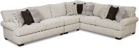 White and Gray 3 Piece Sectional Sofa with RAF Sofa - Griffin