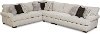 White and Gray 3 Piece Sectional Sofa with LAF Sofa - Griffin