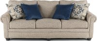 Casual Traditional Taupe Sofa - Heather