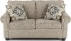 Casual Traditional Taupe Loveseat - Heather