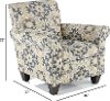 Casual Traditional Taupe & Gray Accent Chair - Heather-2