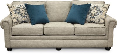 Casual Traditional Taupe Sofa Bed - Heather