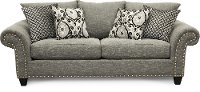 Casual Traditional Carbon Gray Sofa - Paradigm
