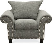 Casual Traditional Carbon Gray Chair - Paradigm