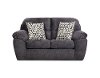 Casual Contemporary Steel Blue Loveseat - Imprint
