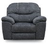 Casual Contemporary Steel Blue Rocker Recliner - Imprint