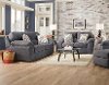 Casual Contemporary Steel Blue Sofa Bed & Loveseat Set - Imprint