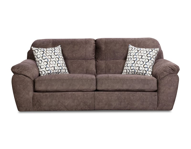Casual Contemporary Cocoa Brown Sofa Bed Imprint Rc Willey Casual Contemporary Cocoa Brown Sofa Bed Imprint