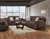 Casual Contemporary Brown Reclining Living Room Set - Imprint