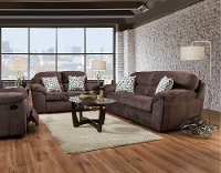 Casual Contemporary Brown Reclining Living Room Set - Imprint