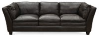 Contemporary Dark Brown Leather Sofa - Capri
