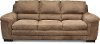 Casual Contemporary Espresso Leather Sofa - Outback