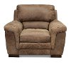 Casual Contemporary Espresso Leather Chair - Outback