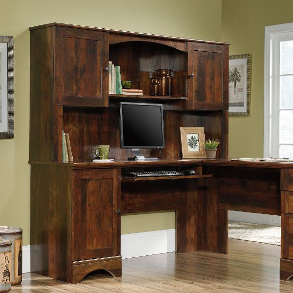 L Shaped Cherry Corner Desk Harbor View Rc Willey Furniture Store