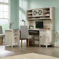 L Shaped Corner Computer Desk with Hutch - Costa