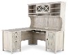 L Shaped Corner Computer Desk with Hutch - Costa-2