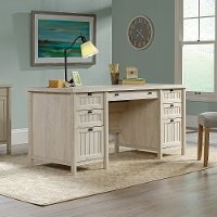 Chalked Chestnut Beige Executive Office Desk - Costa-2