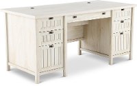 Chalked Chestnut Beige Executive Office Desk - Costa-3