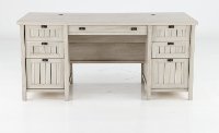 Chalked Chestnut Beige Executive Office Desk - Costa-5