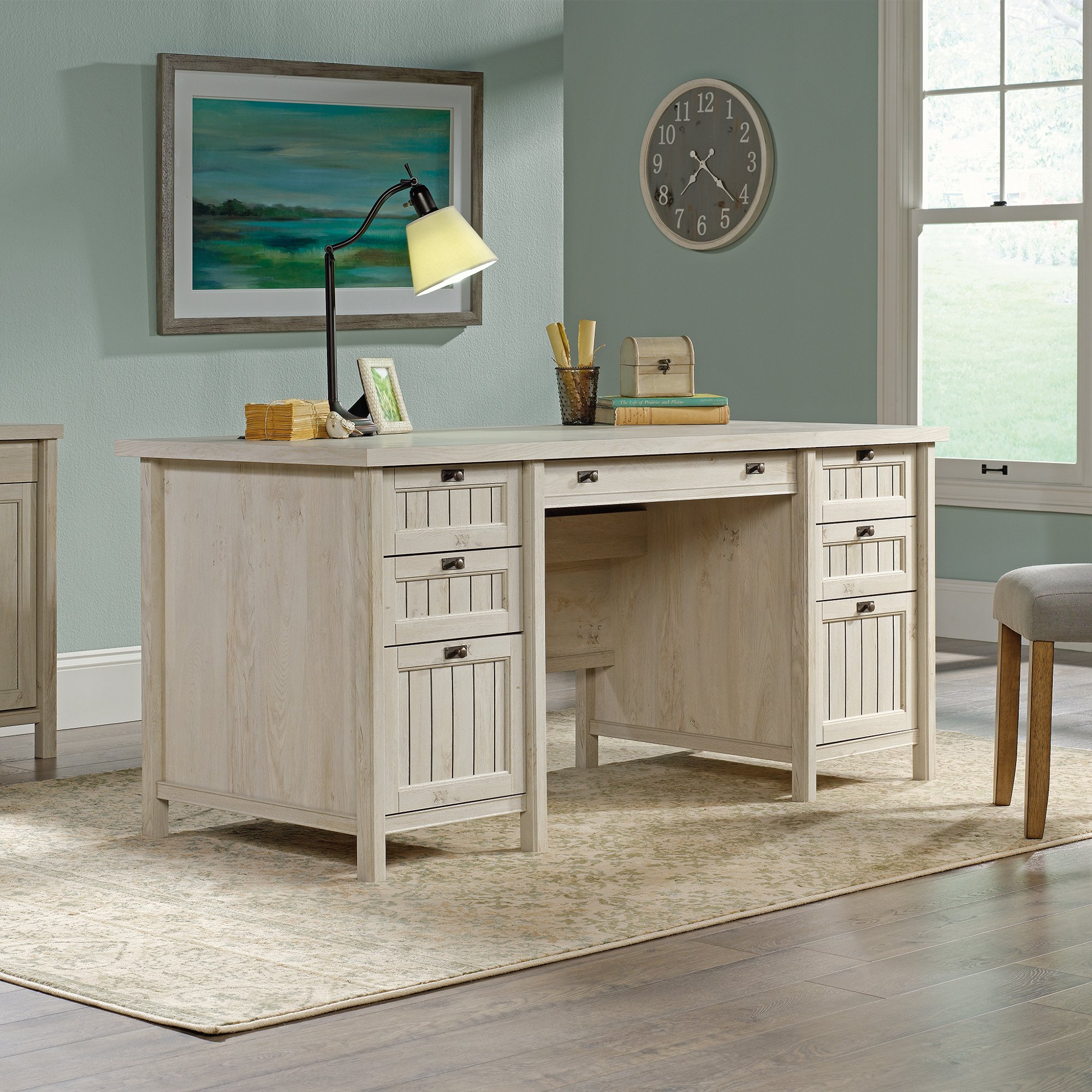 Costa Chestnut Beige Executive Office Desk-2