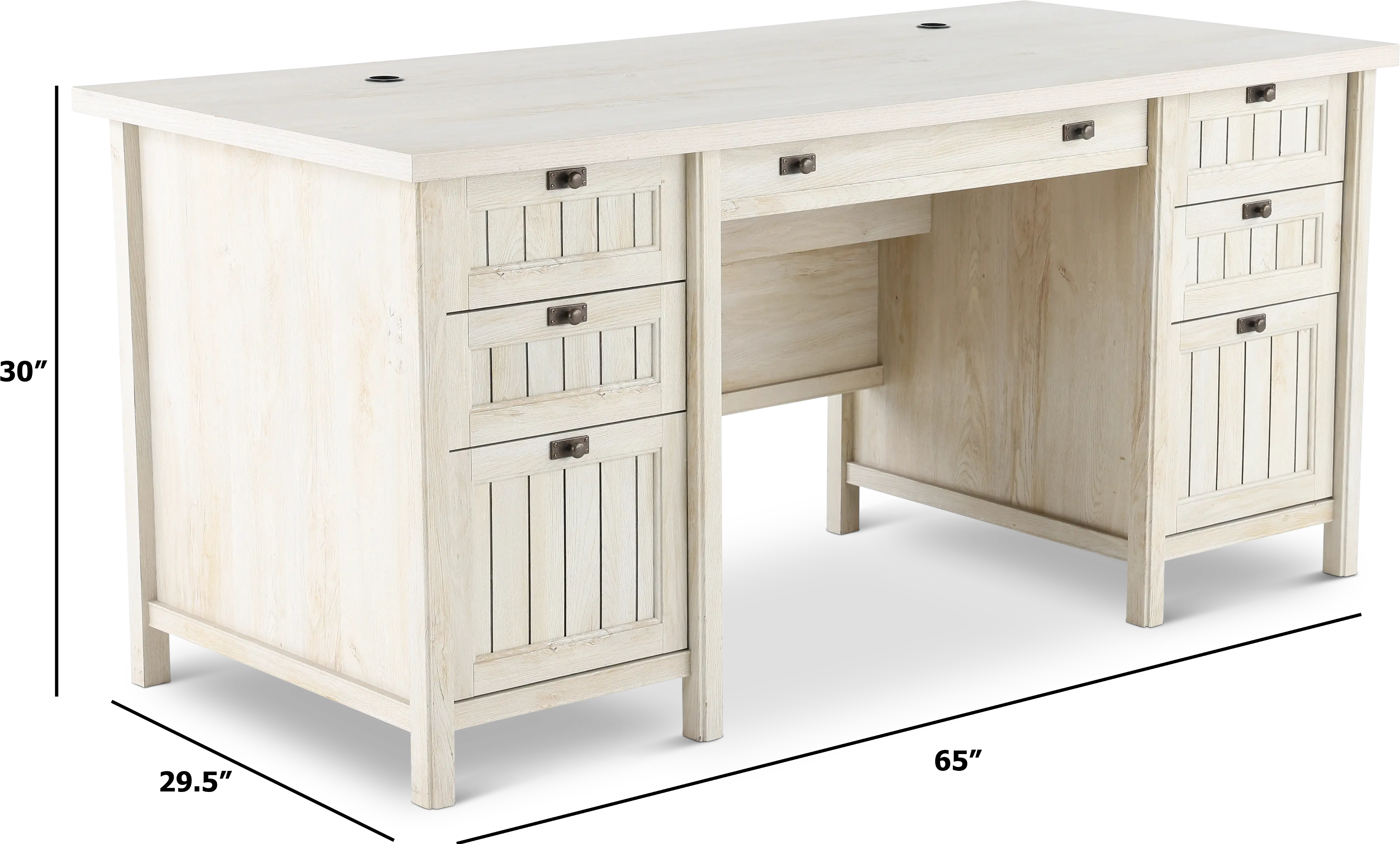 Costa Chestnut Beige Executive Office Desk-4