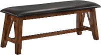Barley Brown & Black Rustic Bench - Logan