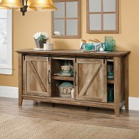 65 Inch Rustic Oak TV Stand - Dakota Pass-2