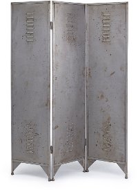 Metal 3-Panel Locker Room Screen Divider