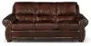 Amaretto Brown Leather Sofa