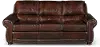 Amaretto Brown Leather Sofa
