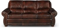 Amaretto Classic Traditional Brown Leather Sofa